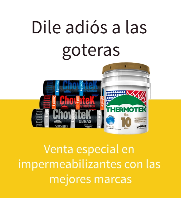 Promoción especial en impermeabilizantes